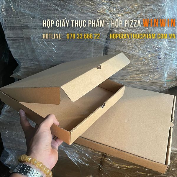 Hộp kraft, hộp giấy Pizza Đà Nẵng 9 hộp pizza Đà Nẵng